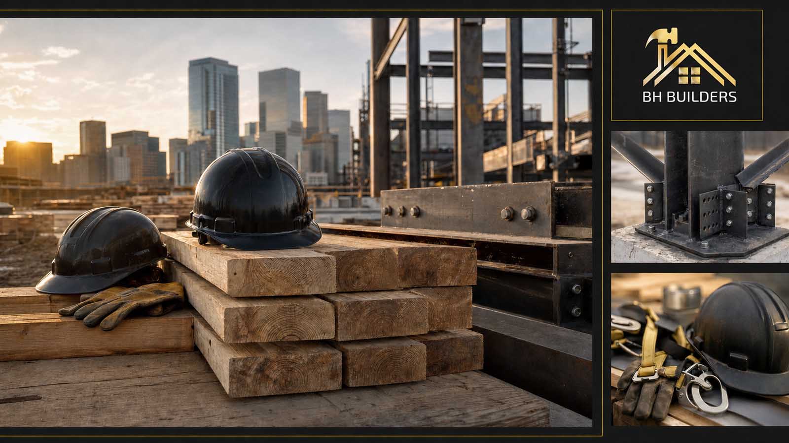 Denver Construction Roundup — August 10, 2026 Denver construction news collage: highway interchange signal work, building plans under review and finish materials on a job site