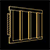 Board and batten siding installation gold icon