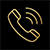 Call home remodeling contractor gold icon