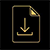 Downloadable home project guide gold icon