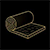 Home insulation installation gold icon
