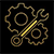 Home repair maintenance services gold icon