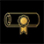 Licensed certified contractor gold icon