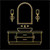 Luxury bathroom vanity remodeling gold icon