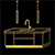Luxury kitchen island remodeling gold icon