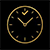 On time construction completion gold icon