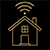 Smart home automation gold icon